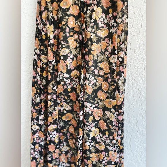 GUNNE SAX® Jessica McClintock RARE 1970s Milkmaid Floral Lace Dress - Picture 7 of 9